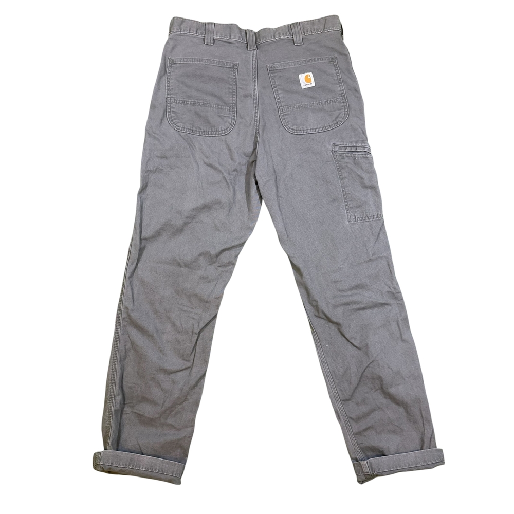 Vintage Carhartt Men's Gray Chinos Or Jeans Y2K Perfect Work Wear Or Street Wear